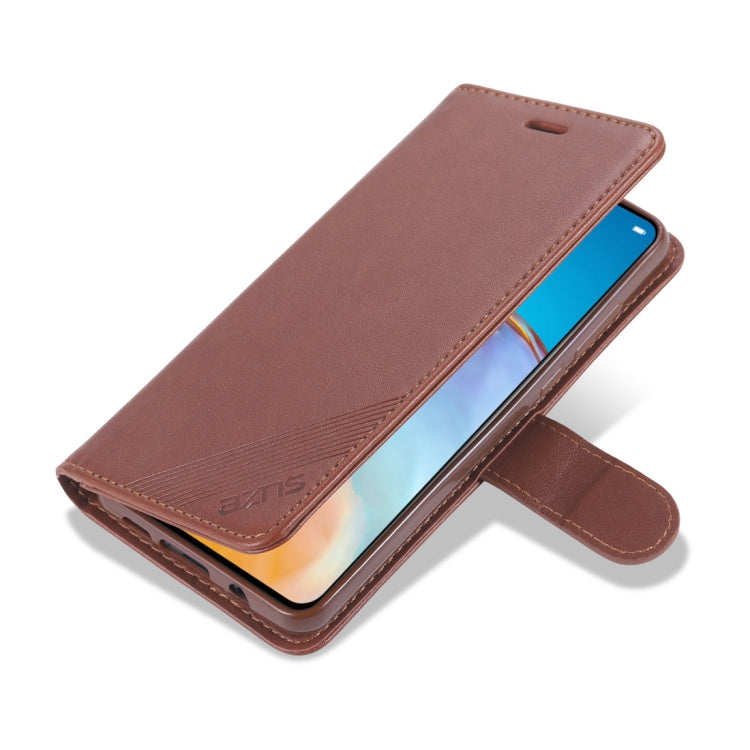For Xiaomi Mi Note 10 Lite AZNS Sheepskin Texture Horizontal Flip Leather Case with Holder & Card Slots & Wallet