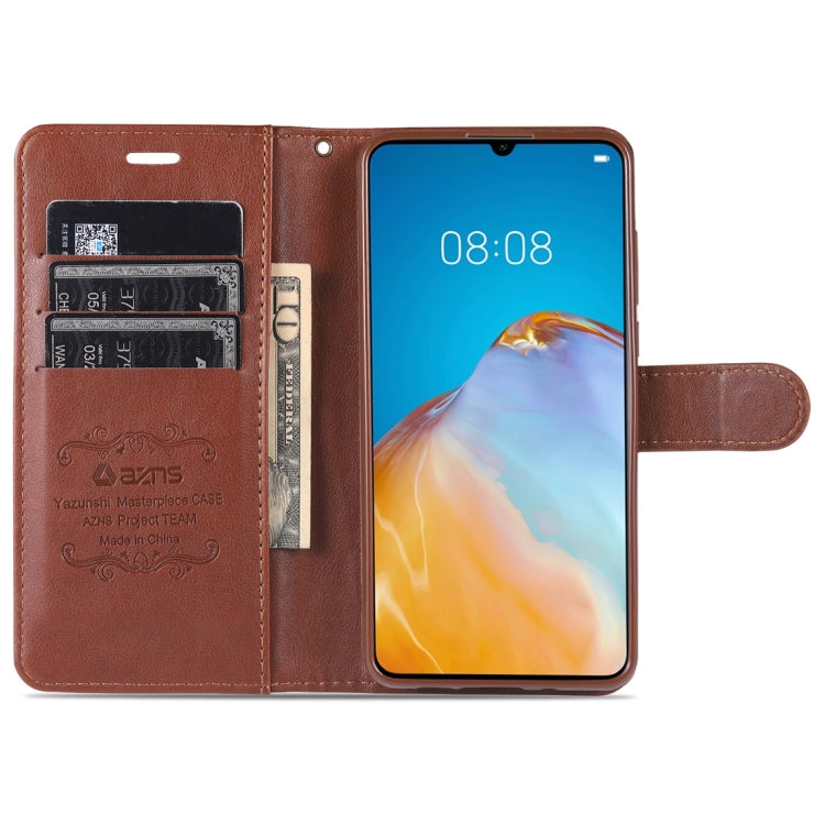 For Xiaomi Mi Note 10 Lite AZNS Sheepskin Texture Horizontal Flip Leather Case with Holder & Card Slots & Wallet