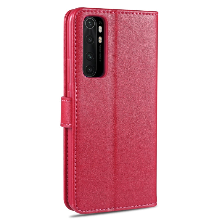 For Xiaomi Mi Note 10 Lite AZNS Sheepskin Texture Horizontal Flip Leather Case with Holder & Card Slots & Wallet