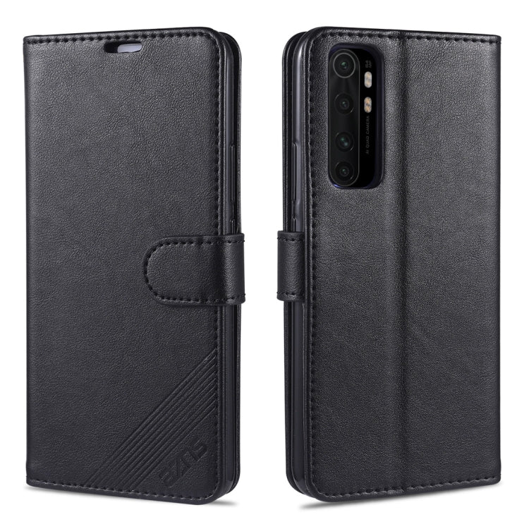 For Xiaomi Mi Note 10 Lite AZNS Sheepskin Texture Horizontal Flip Leather Case with Holder & Card Slots & Wallet