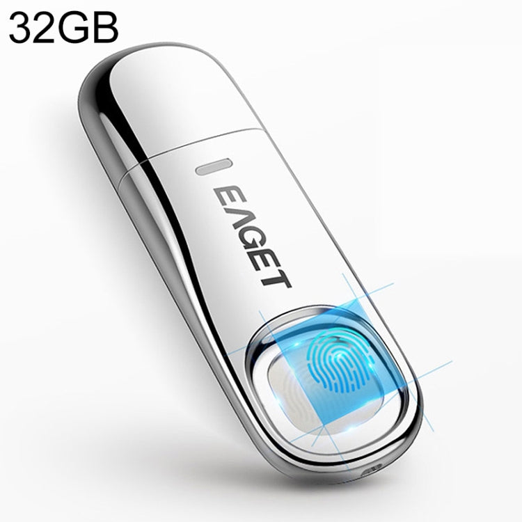 EAGET FU60 32G USB 3.0 Interface Metal Flash U Disk with Fingerprint Identification