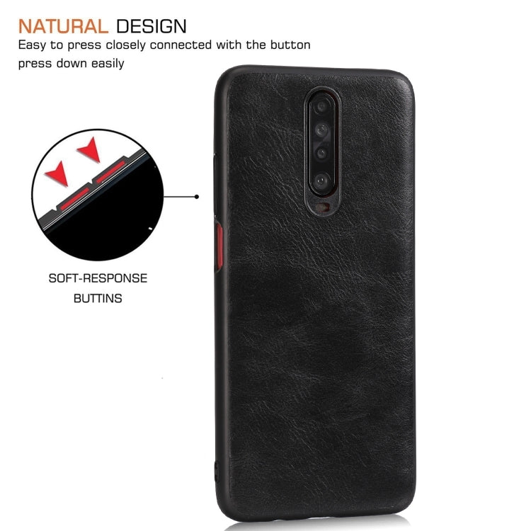 For Xiaomi Redmi K30 Pro Crazy Horse Textured Calfskin PU+PC+TPU Case