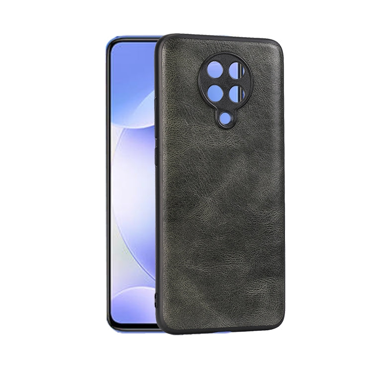 For Xiaomi Redmi K30 Pro Crazy Horse Textured Calfskin PU+PC+TPU Case