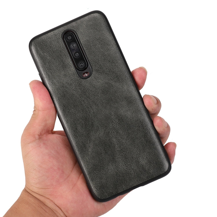 For Xiaomi Redmi K30 Pro Crazy Horse Textured Calfskin PU+PC+TPU Case