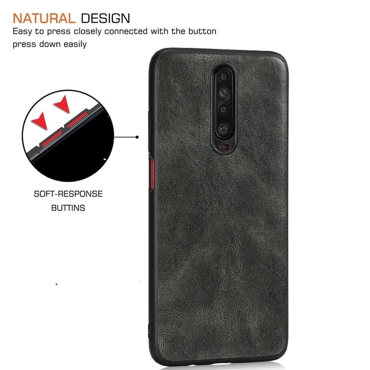 For Xiaomi Redmi K30 Pro Crazy Horse Textured Calfskin PU+PC+TPU Case
