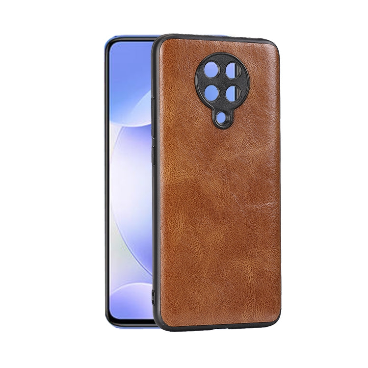 For Xiaomi Redmi K30 Pro Crazy Horse Textured Calfskin PU+PC+TPU Case