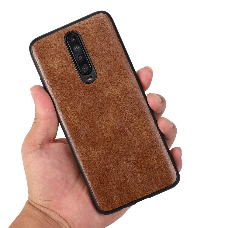 For Xiaomi Redmi K30 Pro Crazy Horse Textured Calfskin PU+PC+TPU Case
