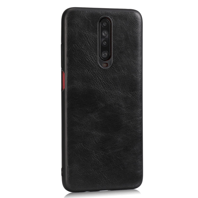 For Xiaomi Redmi K30 Crazy Horse Textured Calfskin PU+PC+TPU Case