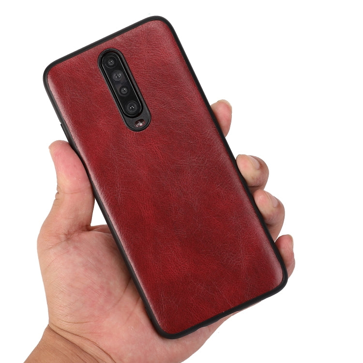 For Xiaomi Redmi K30 Crazy Horse Textured Calfskin PU+PC+TPU Case