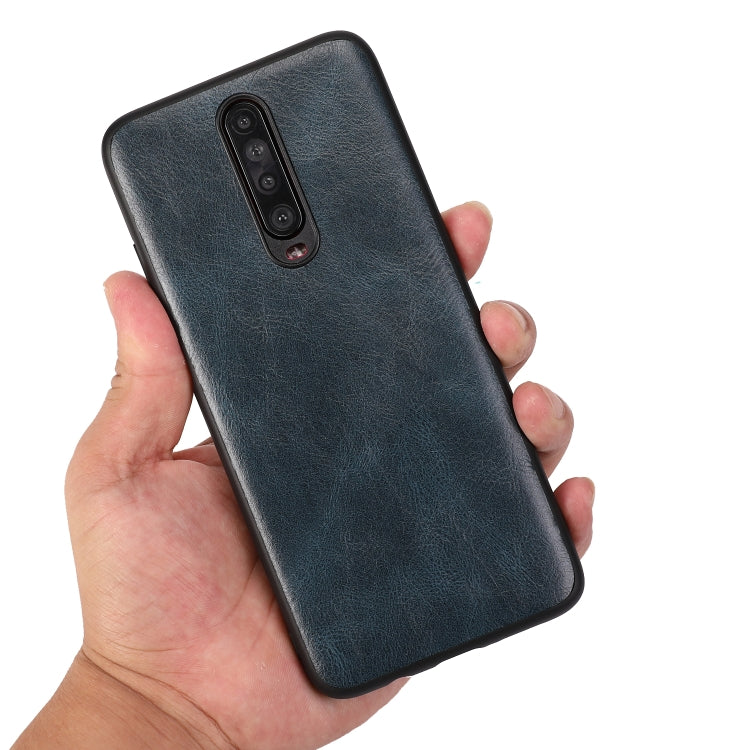 For Xiaomi Redmi K30 Crazy Horse Textured Calfskin PU+PC+TPU Case