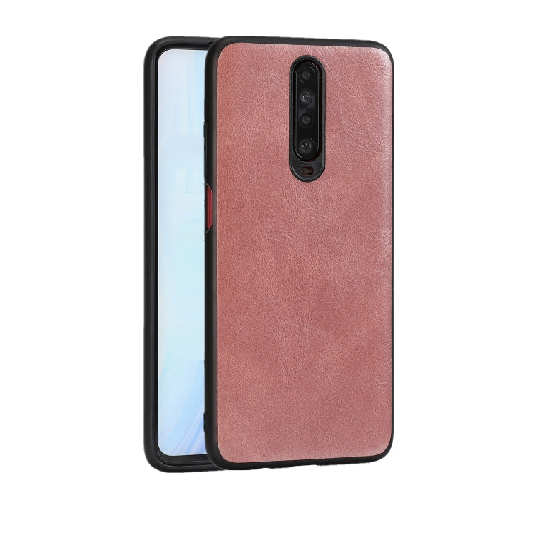 For Xiaomi Redmi K30 Crazy Horse Textured Calfskin PU+PC+TPU Case