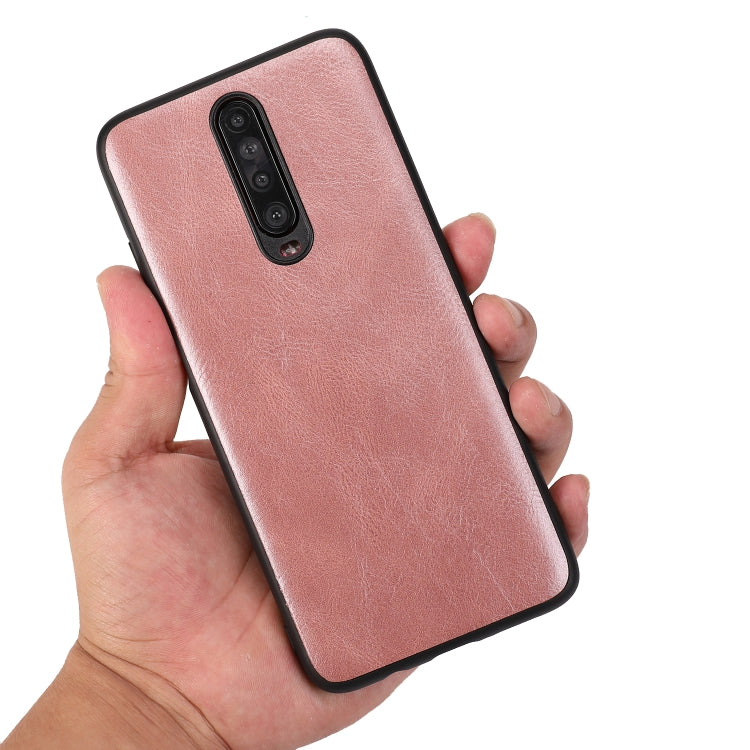 For Xiaomi Redmi K30 Crazy Horse Textured Calfskin PU+PC+TPU Case