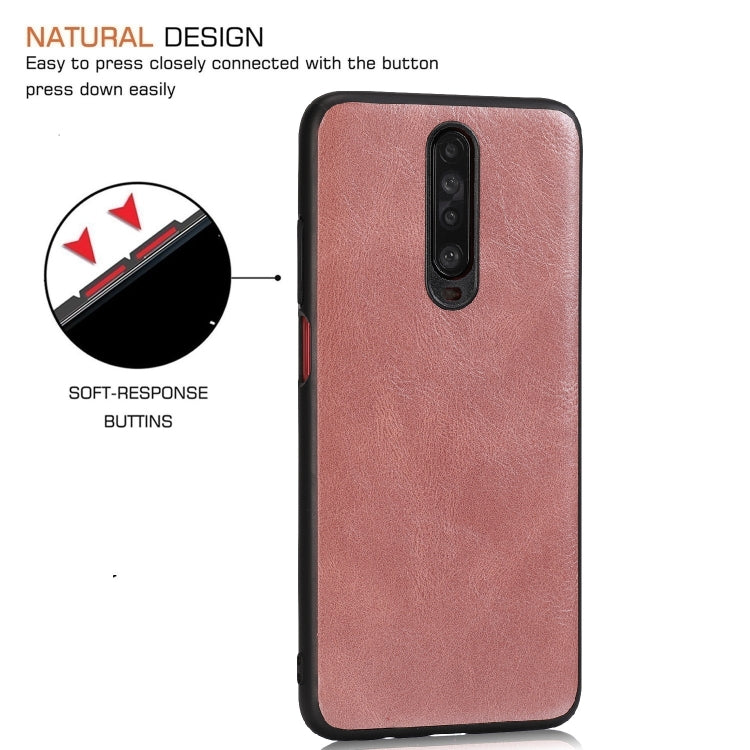 For Xiaomi Redmi K30 Crazy Horse Textured Calfskin PU+PC+TPU Case