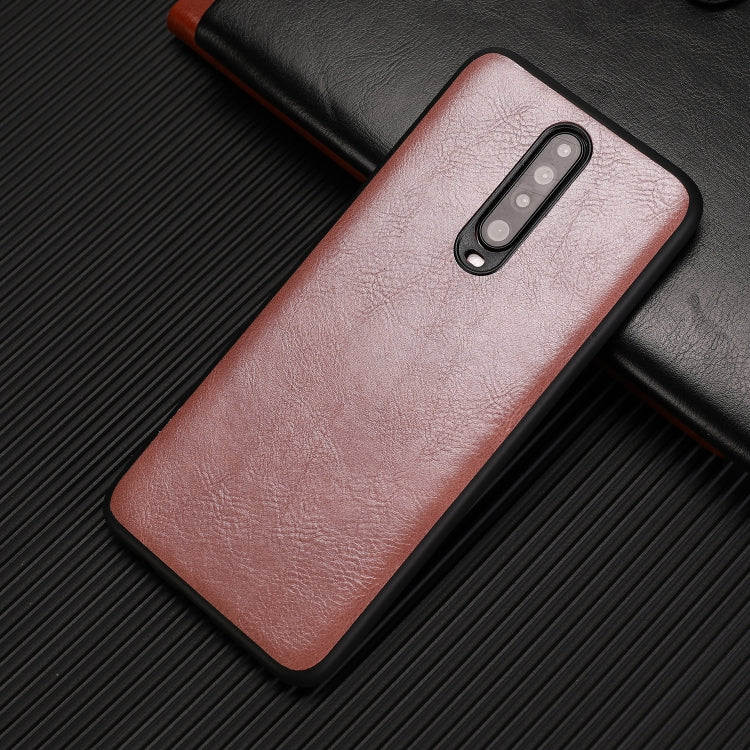 For Xiaomi Redmi K30 Crazy Horse Textured Calfskin PU+PC+TPU Case