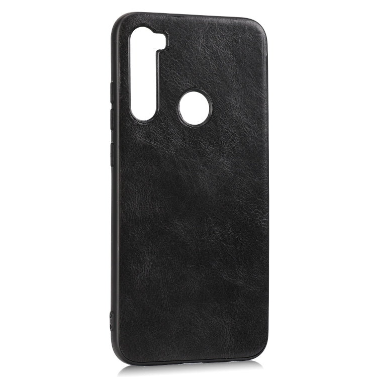 For Xiaomi Redmi Note 8 Crazy Horse Textured Calfskin PU+PC+TPU Case