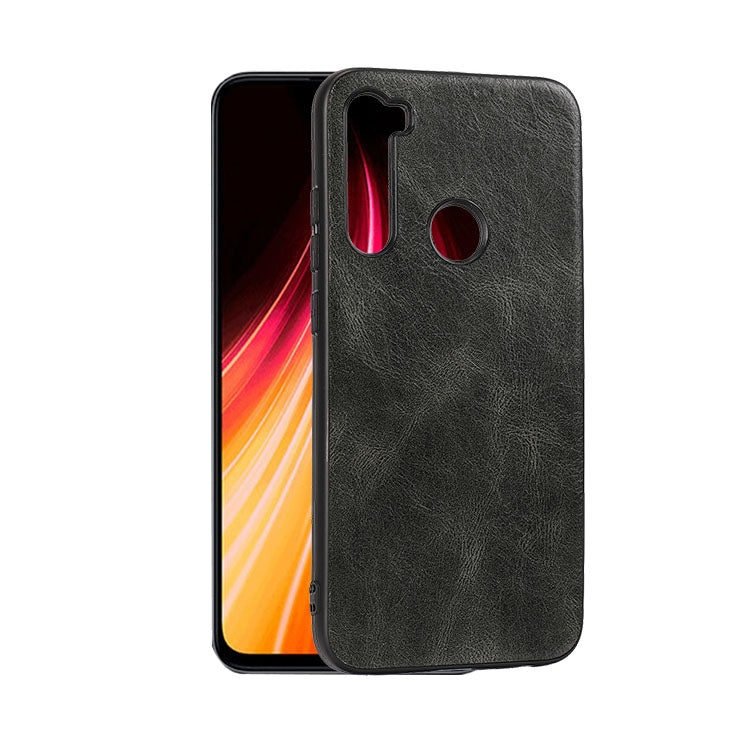 For Xiaomi Redmi Note 8 Crazy Horse Textured Calfskin PU+PC+TPU Case