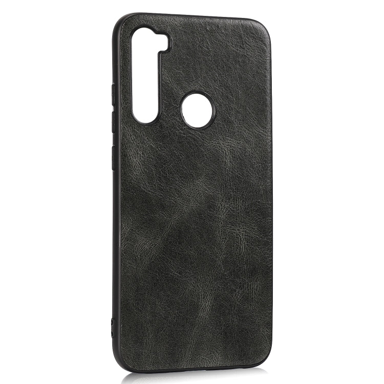 For Xiaomi Redmi Note 8 Crazy Horse Textured Calfskin PU+PC+TPU Case