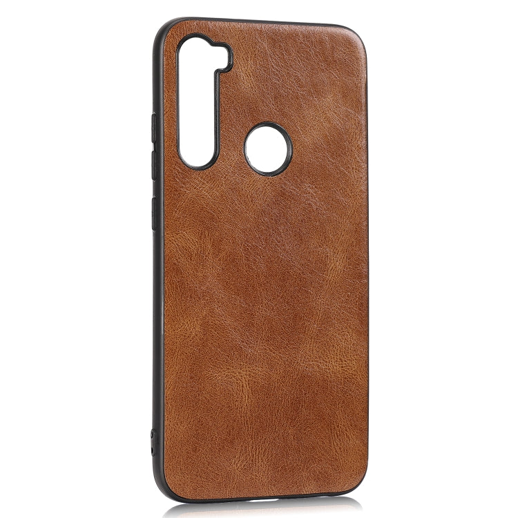 For Xiaomi Redmi Note 8 Crazy Horse Textured Calfskin PU+PC+TPU Case