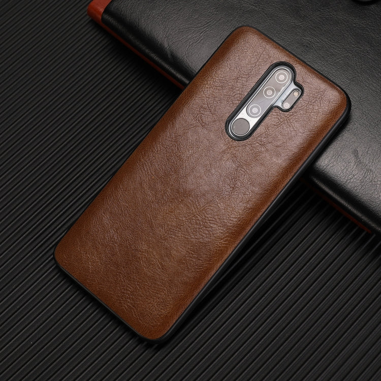 For Xiaomi Redmi Note 8 Crazy Horse Textured Calfskin PU+PC+TPU Case