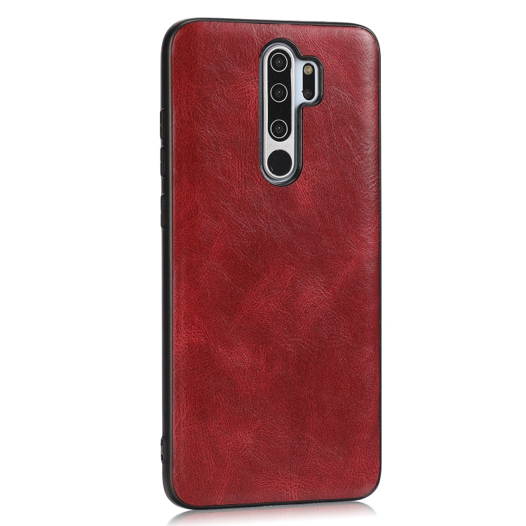 For Xiaomi Redmi Note 8 Pro Crazy Horse Textured Calfskin PU+PC+TPU Case