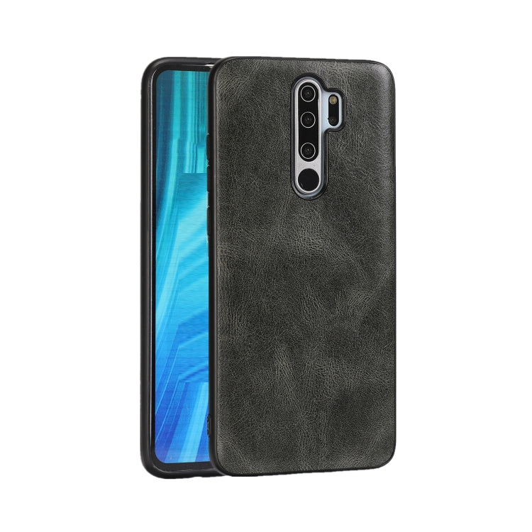 For Xiaomi Redmi Note 8 Pro Crazy Horse Textured Calfskin PU+PC+TPU Case