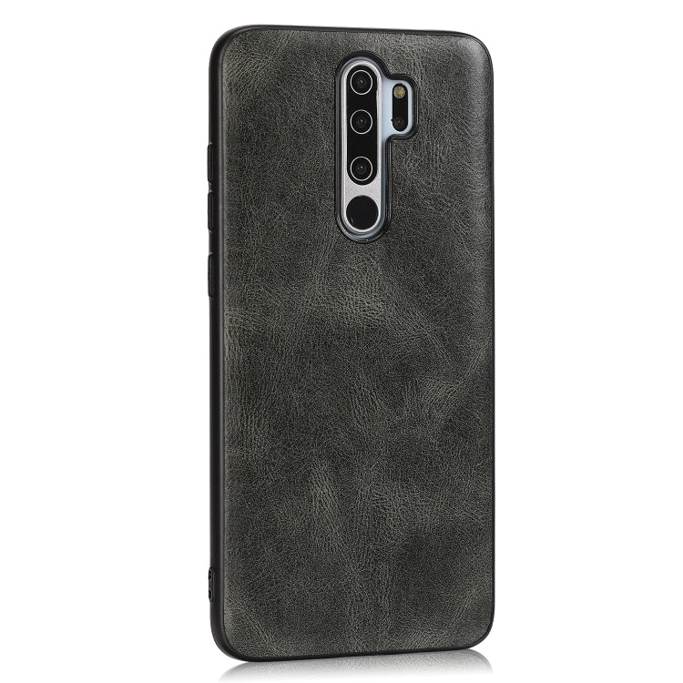 For Xiaomi Redmi Note 8 Pro Crazy Horse Textured Calfskin PU+PC+TPU Case
