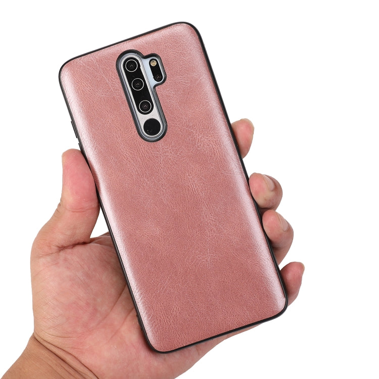 For Xiaomi Redmi Note 8 Pro Crazy Horse Textured Calfskin PU+PC+TPU Case