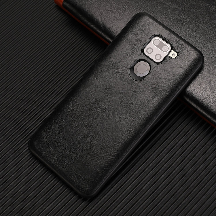 For Xiaomi Redmi Note 9 Crazy Horse Textured Calfskin PU+PC+TPU Case