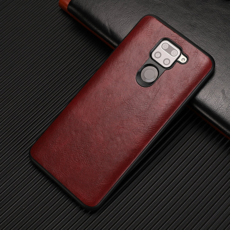 For Xiaomi Redmi Note 9 Crazy Horse Textured Calfskin PU+PC+TPU Case