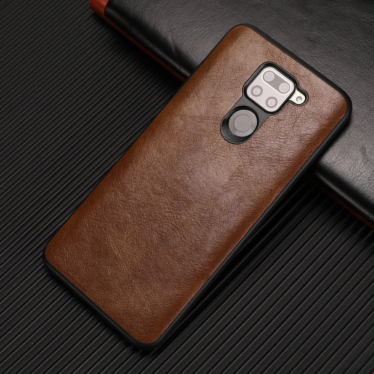 For Xiaomi Redmi Note 9 Crazy Horse Textured Calfskin PU+PC+TPU Case