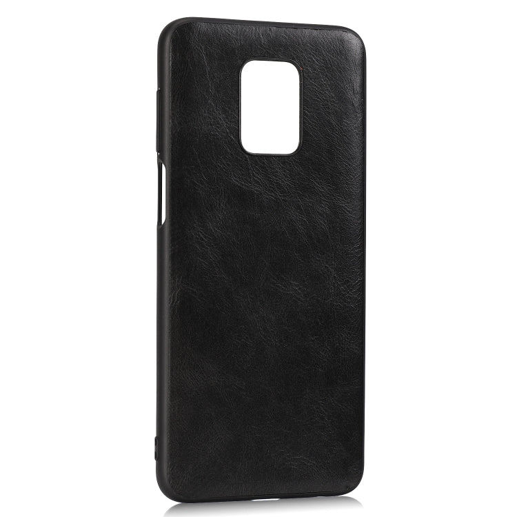 For Xiaomi Redmi Note 9 Pro Crazy Horse Textured Calfskin PU+PC+TPU Case