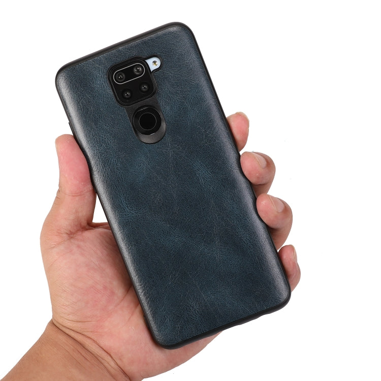 For Xiaomi Redmi Note 9 Pro Crazy Horse Textured Calfskin PU+PC+TPU Case