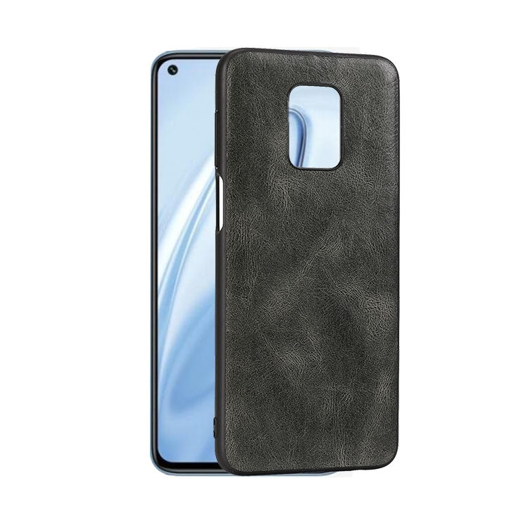 For Xiaomi Redmi Note 9 Pro Crazy Horse Textured Calfskin PU+PC+TPU Case