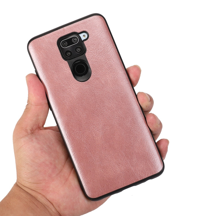 For Xiaomi Redmi Note 9 Pro Crazy Horse Textured Calfskin PU+PC+TPU Case