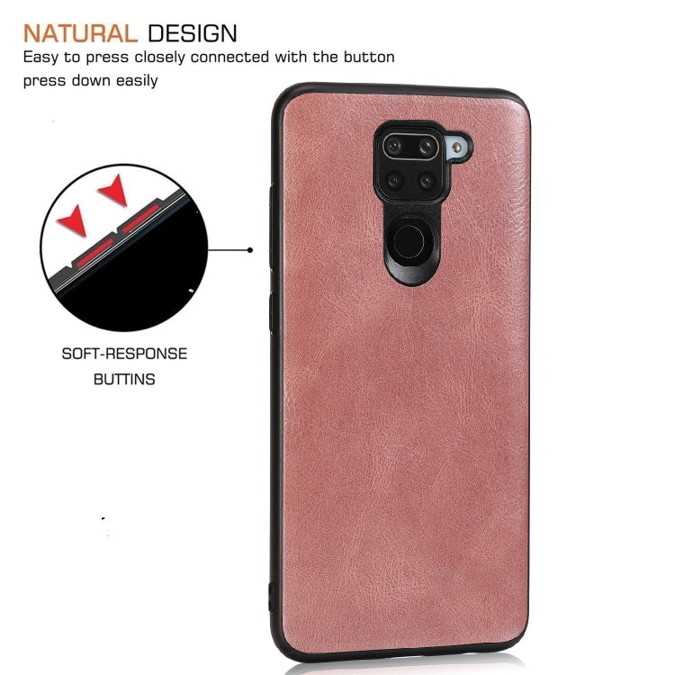 For Xiaomi Redmi Note 9 Pro Crazy Horse Textured Calfskin PU+PC+TPU Case