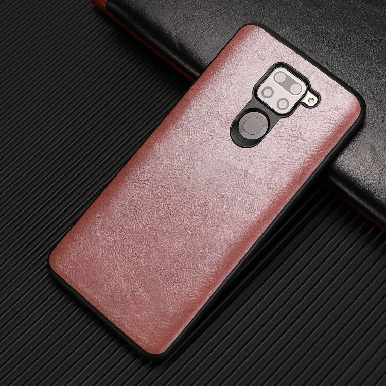 For Xiaomi Redmi Note 9 Pro Crazy Horse Textured Calfskin PU+PC+TPU Case