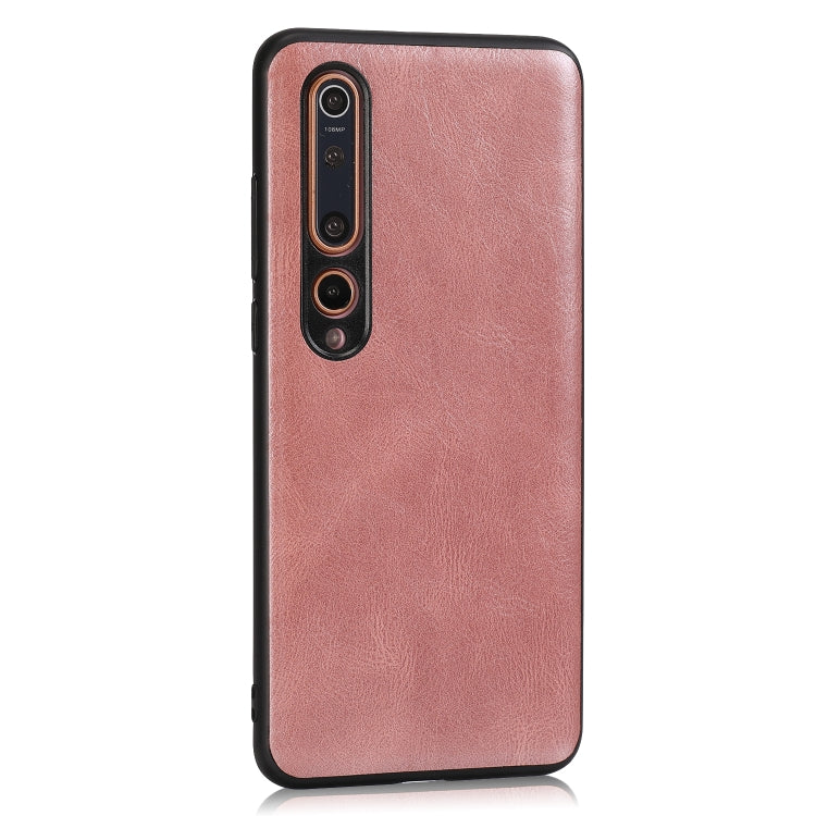 For Xiaomi 10 5G Crazy Horse Textured Calfskin PU+PC+TPU Case