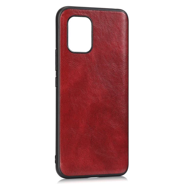 For Xiaomi 10 Lite Crazy Horse Textured Calfskin PU+PC+TPU Case
