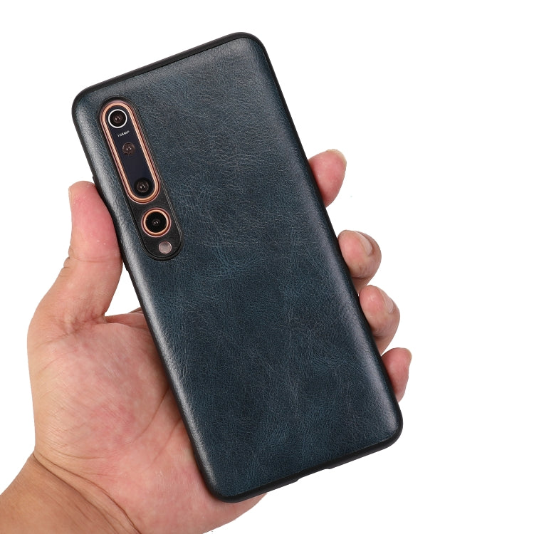 For Xiaomi 10 Lite Crazy Horse Textured Calfskin PU+PC+TPU Case
