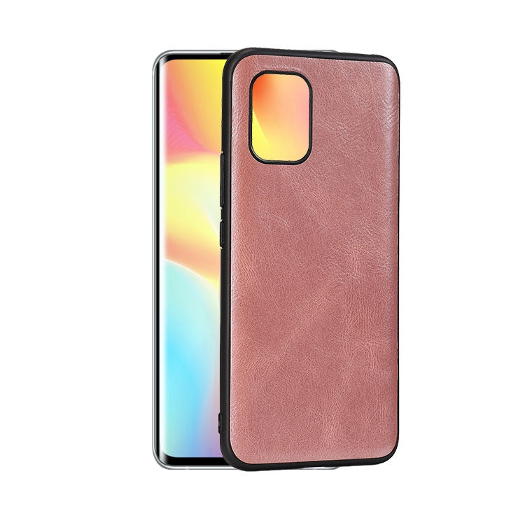 For Xiaomi 10 Lite Crazy Horse Textured Calfskin PU+PC+TPU Case