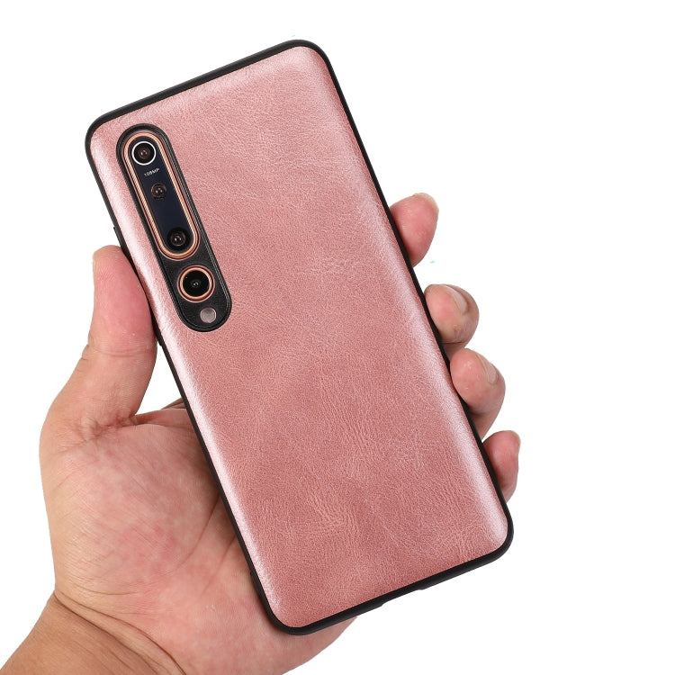 For Xiaomi 10 Lite Crazy Horse Textured Calfskin PU+PC+TPU Case