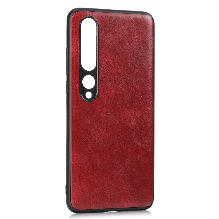 For Xiaomi 10 Pro 5G Crazy Horse Textured Calfskin PU+PC+TPU Case