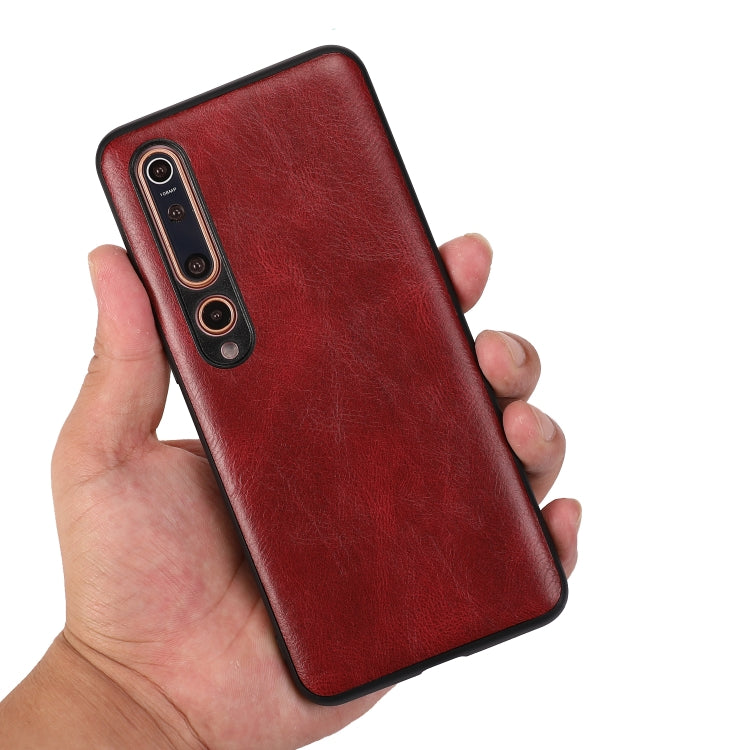 For Xiaomi 10 Pro 5G Crazy Horse Textured Calfskin PU+PC+TPU Case