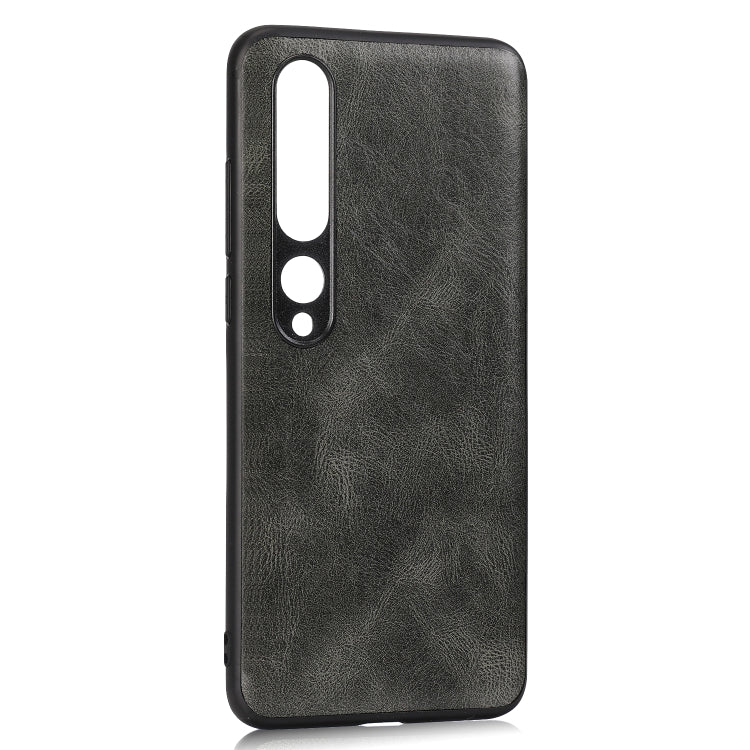 For Xiaomi 10 Pro 5G Crazy Horse Textured Calfskin PU+PC+TPU Case