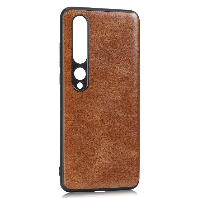 For Xiaomi 10 Pro 5G Crazy Horse Textured Calfskin PU+PC+TPU Case