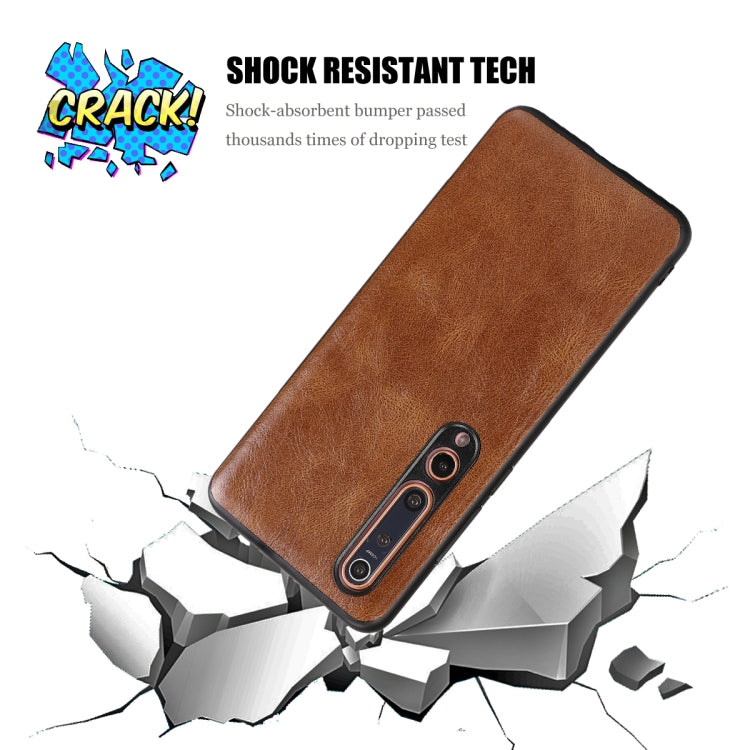 For Xiaomi 10 Pro 5G Crazy Horse Textured Calfskin PU+PC+TPU Case