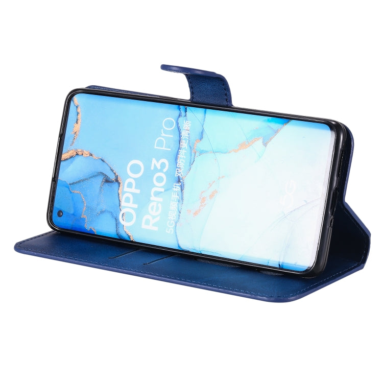For OPPO Reno3 Pro 5G / Find X2 Neo Classic Calf Texture PU + TPU Horizontal Flip Leather Case, with Holder & Card Slots & Wallet