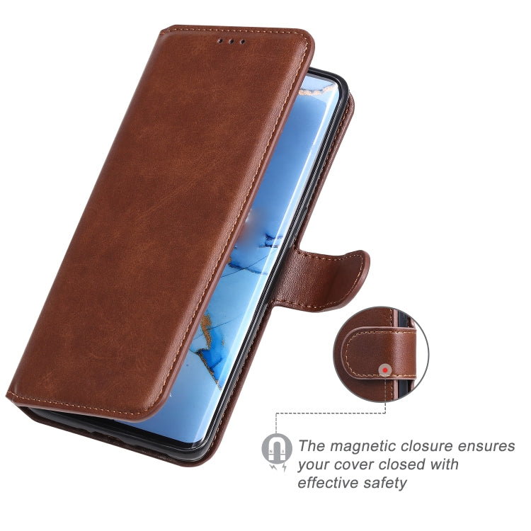 For OPPO Reno3 Pro 5G / Find X2 Neo Classic Calf Texture PU + TPU Horizontal Flip Leather Case, with Holder & Card Slots & Wallet