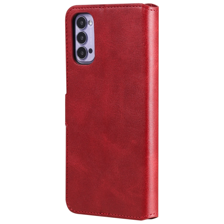 For OPPO Reno4 5G Classic Calf Texture PU + TPU Horizontal Flip Leather Case, with Holder & Card Slots & Wallet