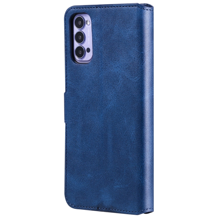 For OPPO Reno4 5G Classic Calf Texture PU + TPU Horizontal Flip Leather Case, with Holder & Card Slots & Wallet